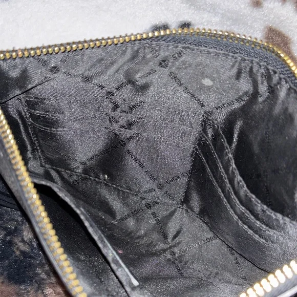 Michael Kors Black Pebbled Leather Clutch - Picture 4 of 6